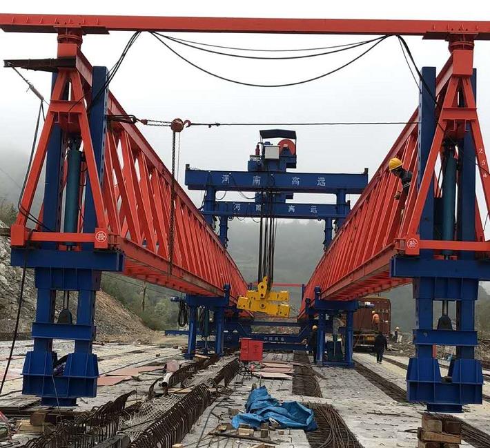 黑龍江邦中建筑材料科技有限公司，雙鴨山市集賢縣省道工程，采購全新式GYLQ40m-200t架橋機